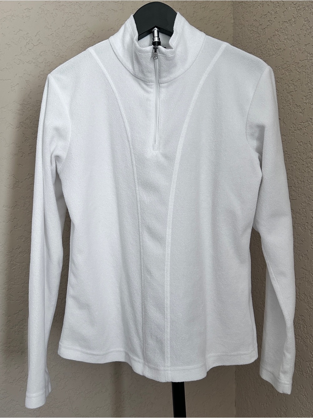 Women’s Columbia White Quarter-Zip Fleece Pullover